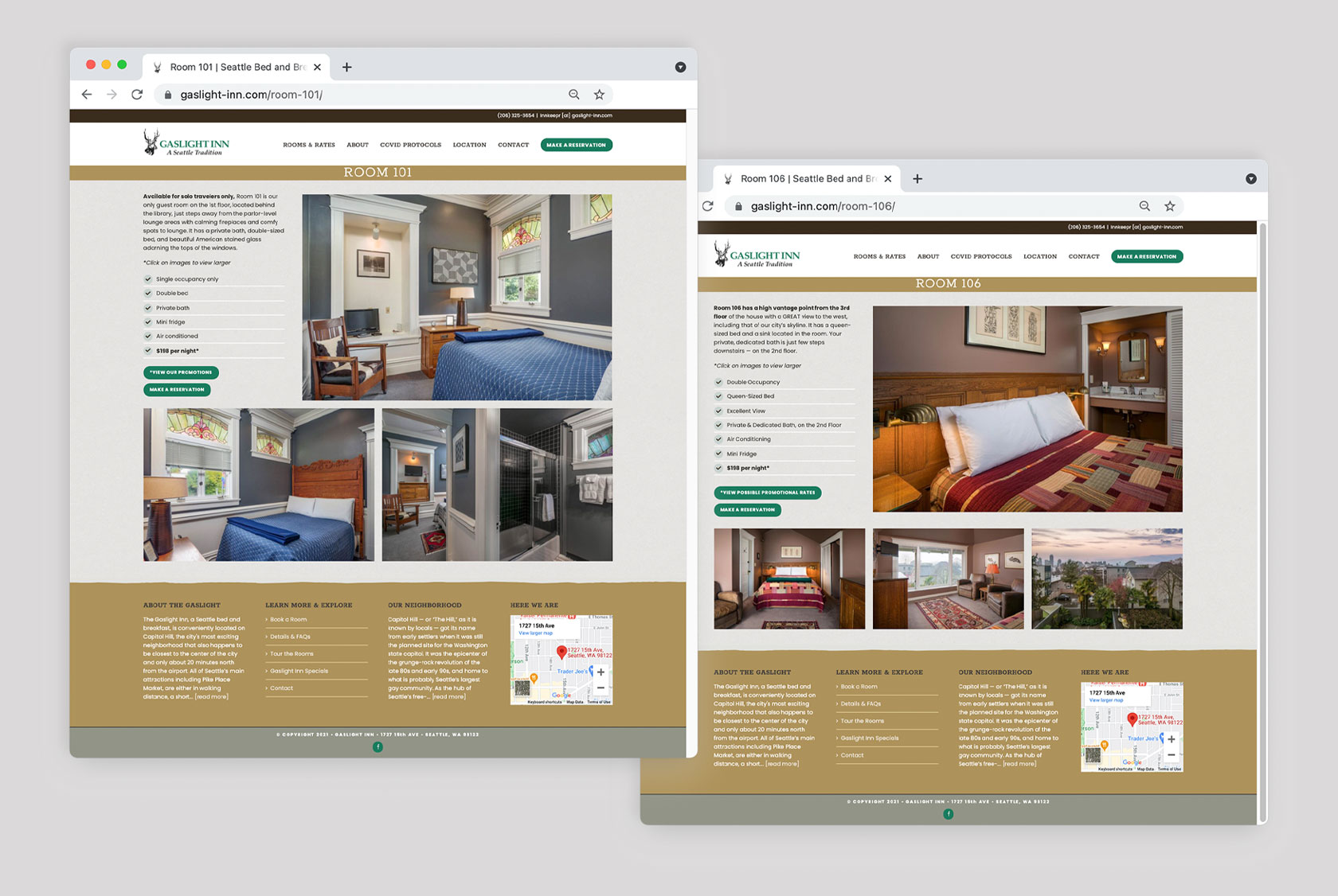 Tastebuds Portfolio Website Project | Wordpress Web Design for Bed & Breakfast | Tourism and Hospitality Website | 2