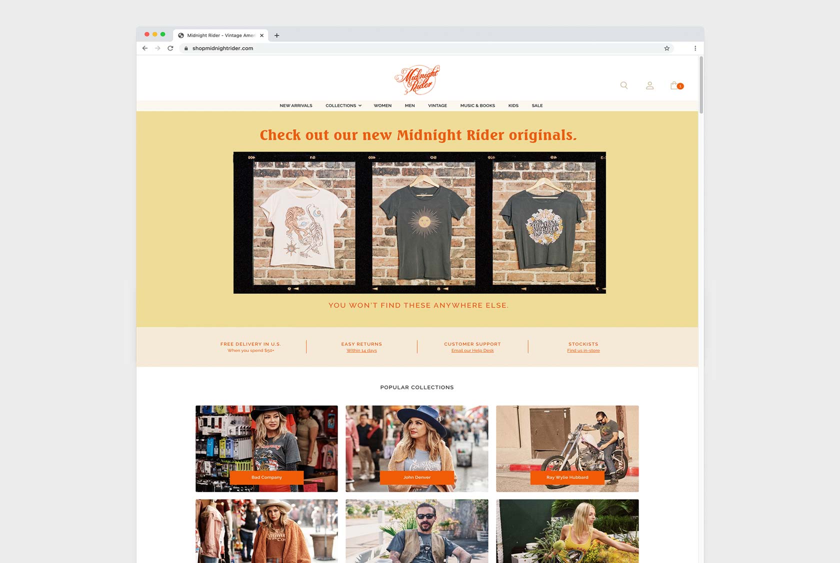 Ecommerce Shopify website design by Tastebuds / Mark Gentile - 1