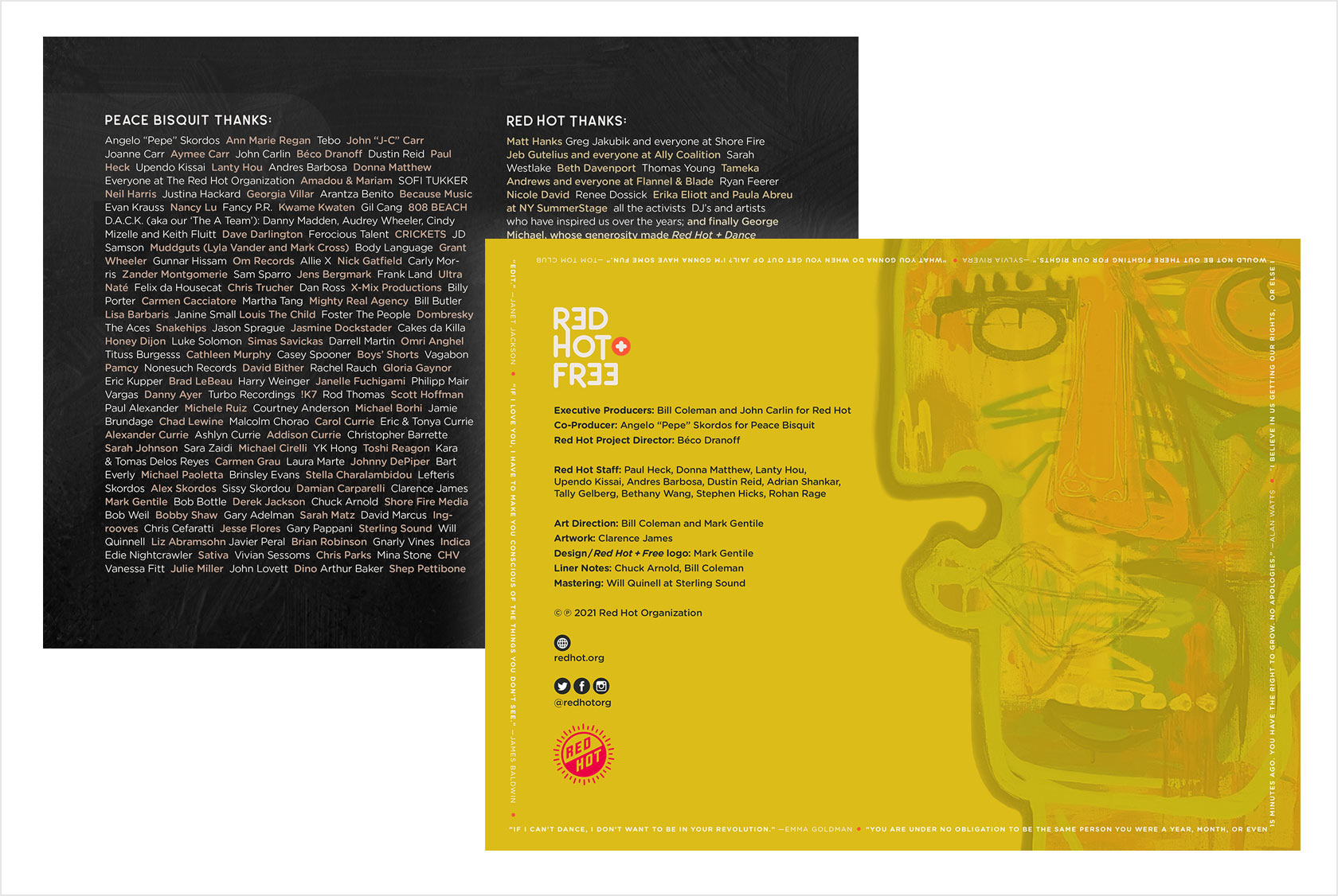 RED HOT + FREE | Music Packaging Design | Digital Booklet Design from Tastebuds 5