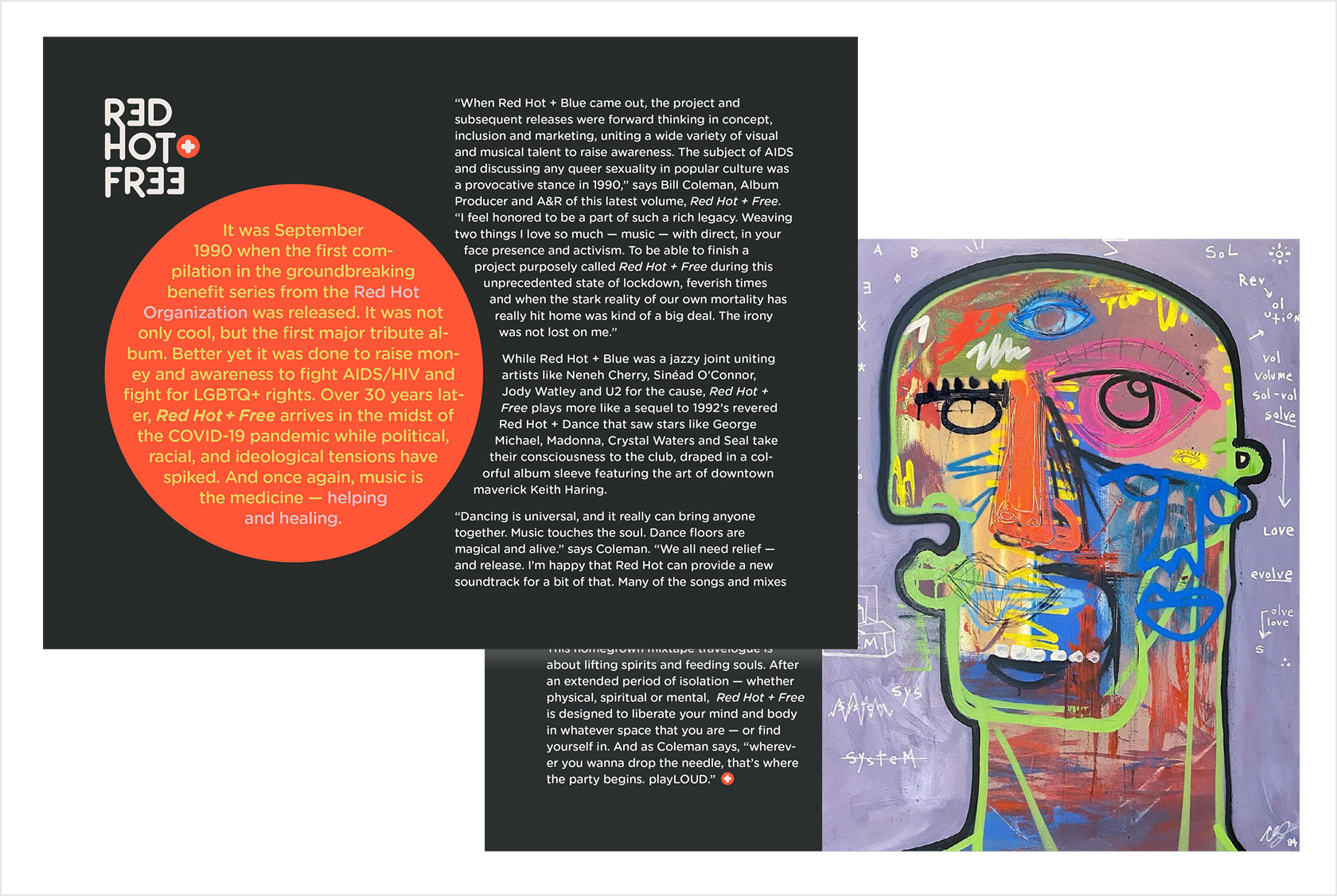 RED HOT + FREE | Music Packaging Design | Digital Booklet Design from Tastebuds 3