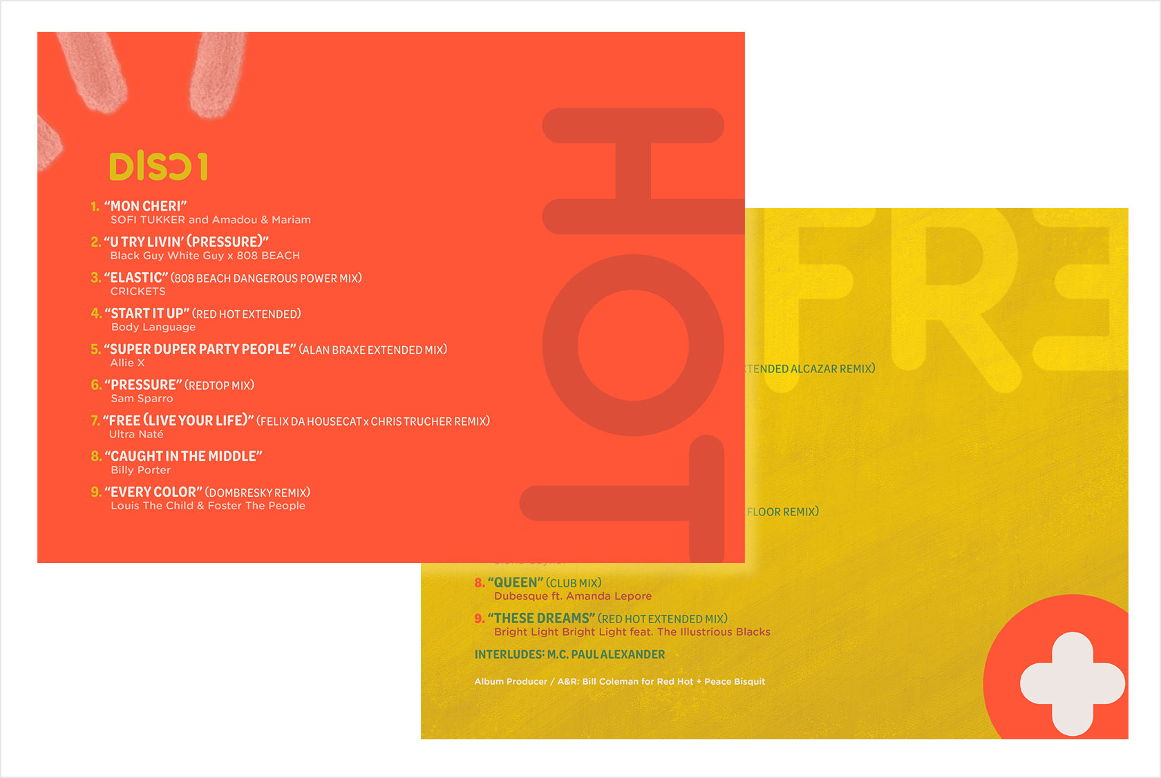 RED HOT + FREE | Music Packaging Design | Digital Booklet Design from Tastebuds 2