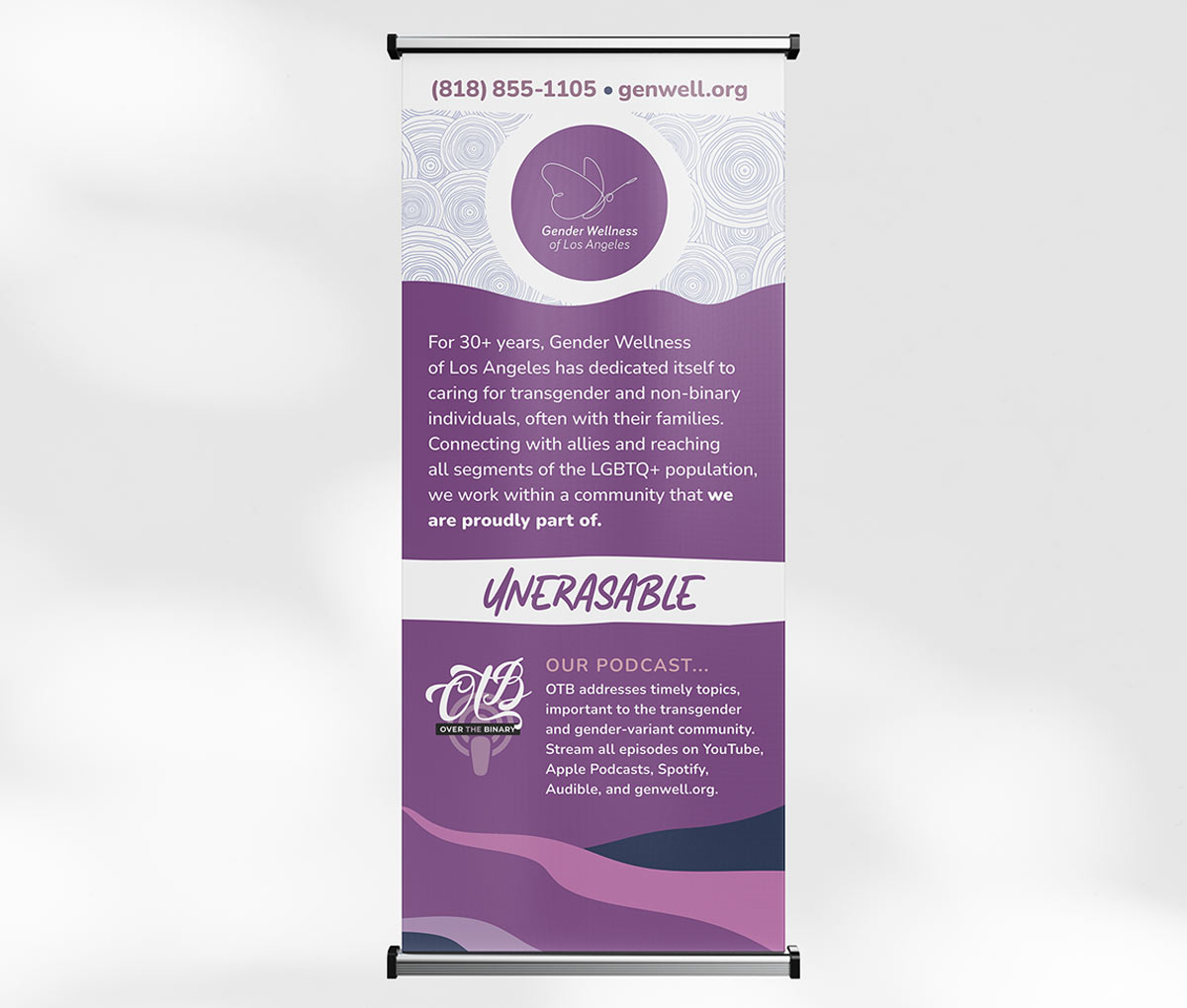 PORTFOLIO IMAGE: Signage design | Examples of branding, visual design and digital marketing for a mental health practice by Tastebuds | https://tastebudsmarketing.com/