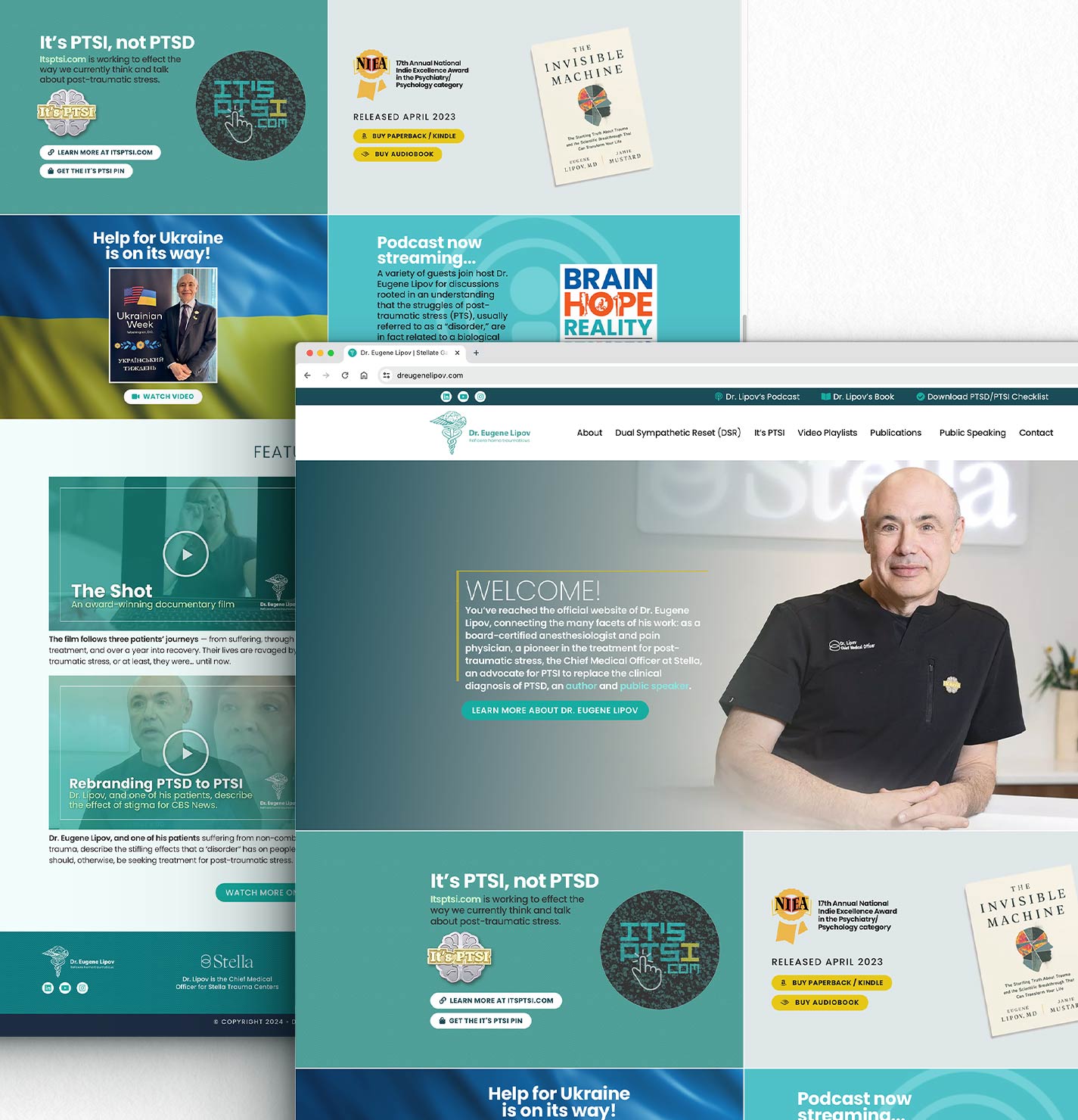 PORTFOLIO IMAGE: healthcare marketing portfolio profile showcasing Wordpress web design and content editing