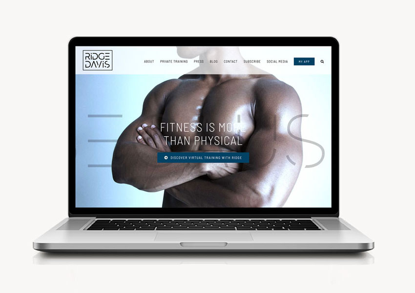 SNAPSHOT IMAGE: WordPress website design for digital marketing of a personal trainer