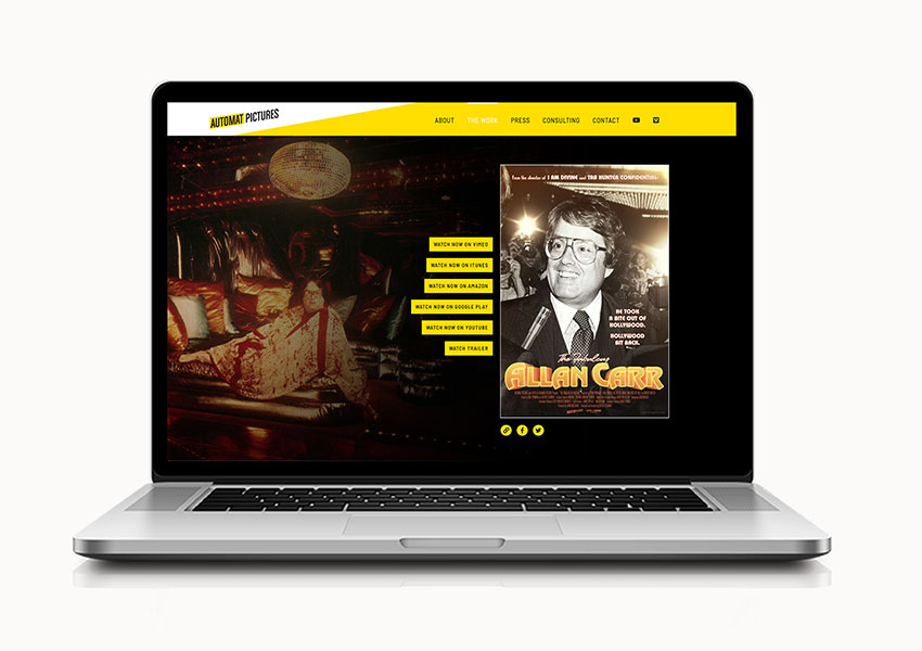 SNAPSHOT IMAGE: WordPress web design for independent filmmaker